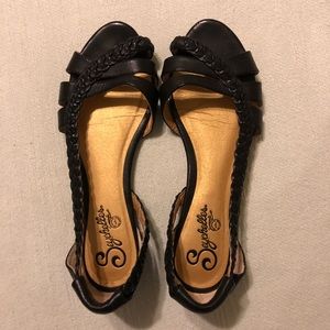 Seychelles open toe flats